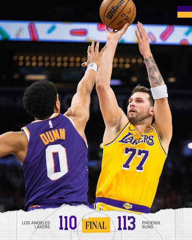  太阳送湖人三连败 奥尼尔准绝杀东契奇空砍41+8+8 新闻 太阳送湖人三连败 奥尼尔准绝杀东契奇空砍41+8+8 新闻