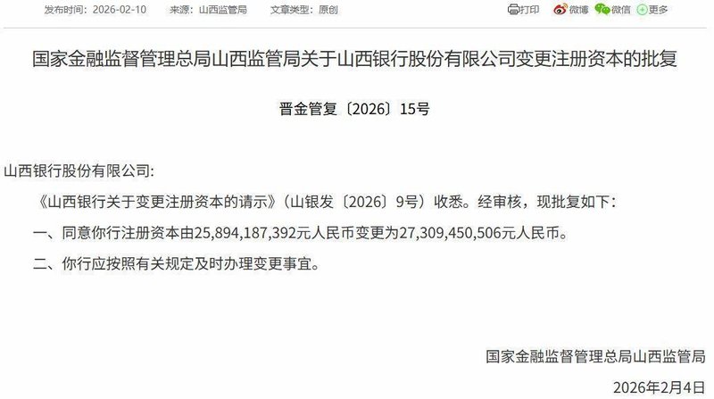 2026年初中小银行密集增资潮来袭；地方国有资本深度主导资本补充进程。 股票财经