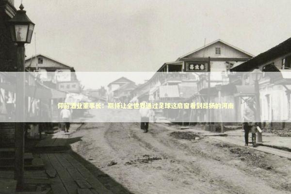 仰韶酒业董事长：期待让全世界通过足球这扇窗看到昂扬的河南 新闻