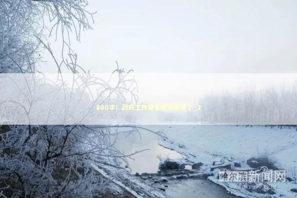 800字！政府工作报告极简版来了_2 新闻