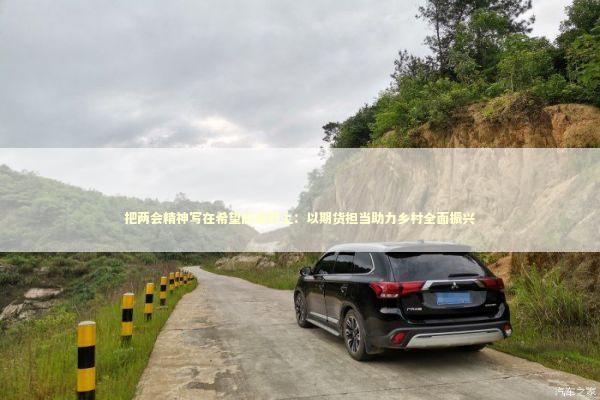 把两会精神写在希望的田野上：以期货担当助力乡村全面振兴 新闻