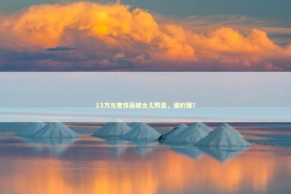 13万元奢侈品被女儿贱卖，谁的错？ 新闻