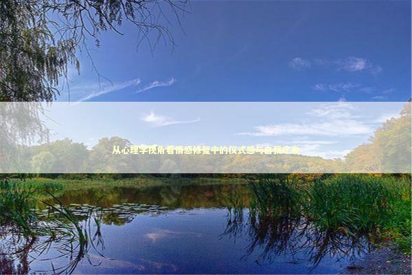 从心理学视角看情感修复中的仪式感与自我疗愈 情感心理